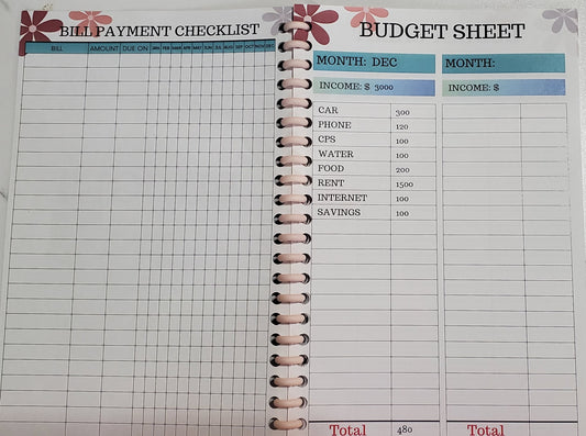 Refill Pages for Learning To Budget and Save Journal