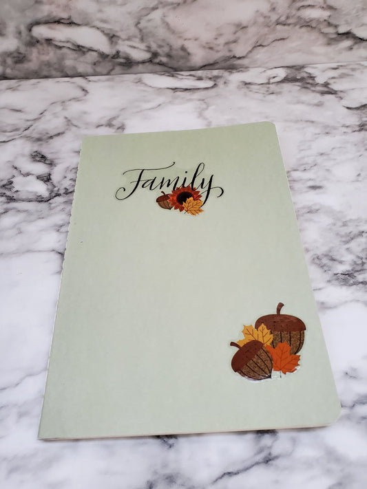 Single Green Notebook
