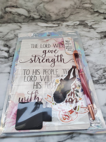 The Lord Will Give Strength Journal Bundle