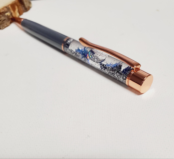 Fall Leaves/ Gray/ Rose Gold