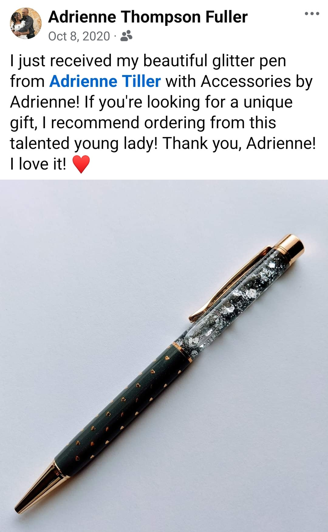 Black Heart Pen