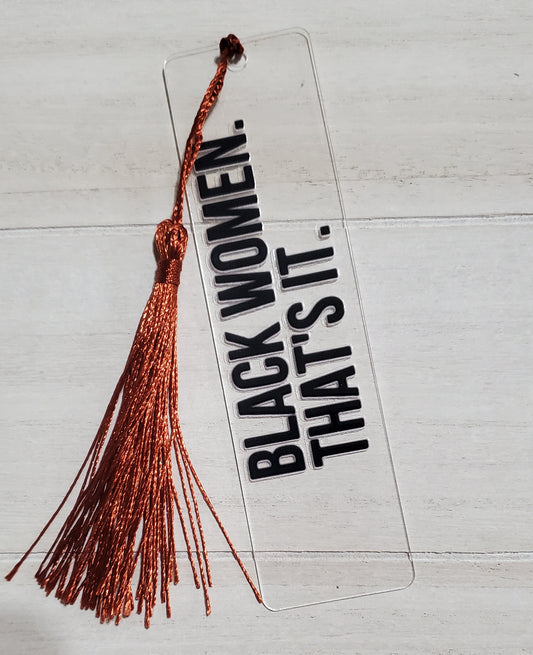 Black Women...with Rust Tassel
