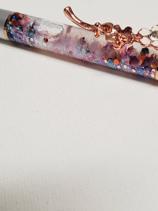 Flowers & Jeweled/Silver/Rose Gold