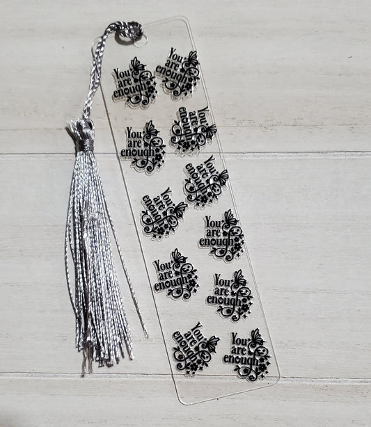 You Are Enough with Gray Tassel