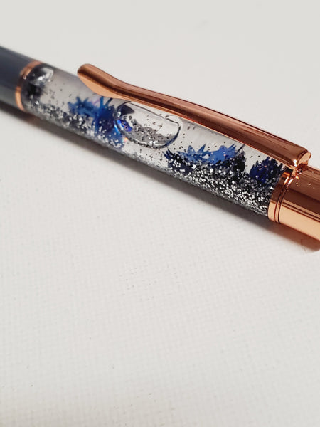 Fall Leaves/ Gray/ Rose Gold